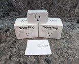 2 x New Wyze White Plug, 2.4GHz WiFi Smart Plug Model WLPP1CFH (X2) - $17.99