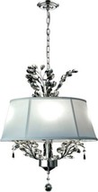 Pendant Light Dale Tiffany Crawford 3-Light Polished Chrome Crystal Metal - $862.00