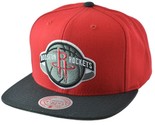Houston Rockets 2 Tone NBA Team Wool Blend Men&#39;s Snapback Hat by Mitchel... - $27.50