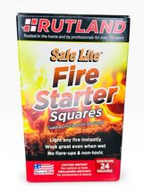 Rutland Safe Lite Fire Starter Squares - Heavy Charcoal Starters For Fir... - $13.20