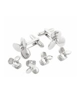 Boat Propellers Cufflinks and Studs in Silver - $122.50
