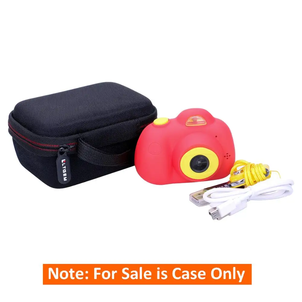 Ltgem eva black carrying hard case for omzer kids camera toys thumb200