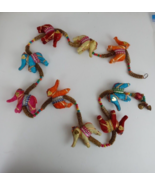 Handmade Colorful beaded String 9 Elephant Door Chime Wind Chime Hindu - $20.78