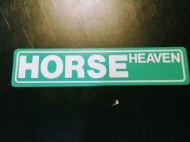 Long Large Vinyl Street Sign Horse BLVD Boulevard 5&quot;X23&quot; - $7.98