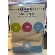 GRACO Pack &#39;n Play Fitted Playard Sheet~NEW in package tan/Candlestick 27&quot; X 39&quot; - £11.17 GBP