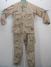 Desert Camouflage Pattern Army Combat Jacket + Trousers Men&#39;s Medium Reg... - $67.72