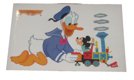 Vintage Walt Disney Placemat Donald Duck &amp; Mickey Mouse 1960&#39;s - £7.38 GBP