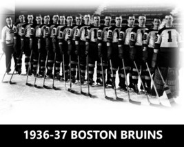 1936-37 BOSTON BRUINS TEAM 8X10 PHOTO HOCKEY PICTURE NHL - £3.88 GBP
