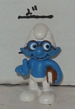 2011 The Smurfs 3D Movie Series. #20734 Movie Brainy Smurf PVC Figure Sc... - £19.40 GBP