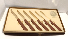 Kirby Steak Knives 50th Anniversary QuikCut Scott Fetzer Co 24kt Gold 6pc Vtg - $24.70