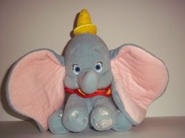 Dumbo Flying Elephant Plush Stuffed Animal Official Disney Store Exclusive 14&quot; - £16.46 GBP