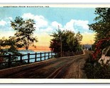 Generic Scenic Greetings Country Road Washington Indiana IN WB Postcard E19 - £3.13 GBP