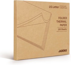 Thermal Paper For Office And Contract Use: Jadens Us Letter Size 8Point ... - £31.62 GBP