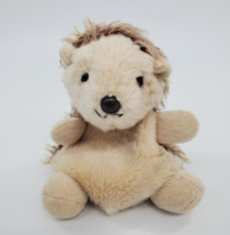Aurora World Plush Hedgie Hedgehog Tan Brown Palm Pals Plush Beanbag Toy B96 - £7.81 GBP