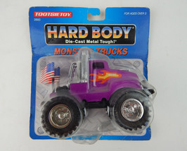 Vintage 1992 Tootsietoy Hard Body Monster Truck Purple Flames Die Cast NIP 2893 - £11.82 GBP