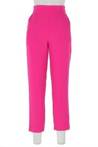 Skies Are Blue recycled poly tapred pants with waist band in Pink - $40.00