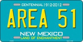 Area 51 New Mexico Novelty Metal License Plate - $18.95