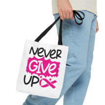 Never Give Up - Breast Cancer Awareness and Support - Tote Bag - £18.83 GBP+
