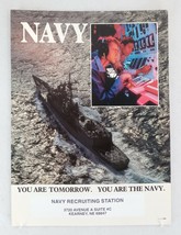 Original Recruiting Propaganda US You Are Tomorrow You are the Navy Post... - $128.24