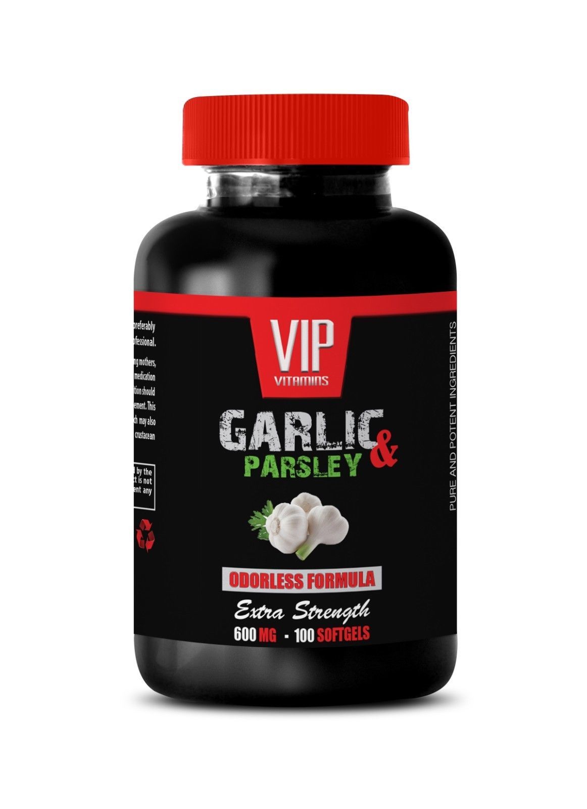 Primary image for parsley supplement - ODORLESS GARLIC & PARSLEY 600mg - cholesterol relief 1B