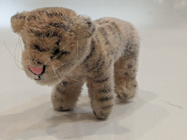 Mohair Steiff Standing Tiger Cub Body  Wired Tail No Button Vintage 4.5&quot;... - $49.99