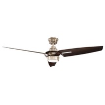 Iron Crest 60 in. LED DC Motor Indoor Brushed Nickel Ceiling Fan with Li... - $159.89