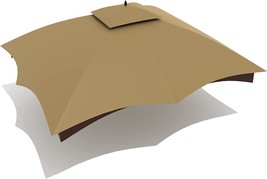 Gazebo Replacement Canopy Top Cover - Wonwon 10X12 Double Tiered Canopy Roof for - £93.51 GBP