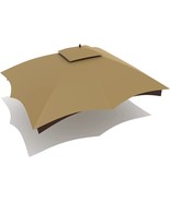 Gazebo Replacement Canopy Top Cover - Wonwon 10X12 Double Tiered Canopy ... - £92.06 GBP