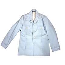 VTG 70s Peters Leisure Suit Powder Blue 40 R  Disco Flared Pants Big Collar - $197.01