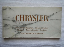 1976 Chrysler New Yorker Brougham Newport Custom Cordoba Town &amp; Country manual  - £11.79 GBP