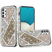 Rhombus Bling Glitter Diamond Shockproof Case Cover for Samsung A53 5G GOLD - £6.73 GBP