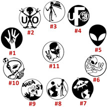 UFO Vinyl Decal Sticker Car Window Wall Laptop iPad Aliens Area 51 Space Zombies - £3.32 GBP+