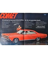 Comet Mercury Red Hardtop 2 page ad Comets-1965 Vintage Print Ad - $187.02 MXN
