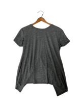 ATHLETA Womens Top Gray Twist Back Activewear Short Sleeve Size Small - $8.63