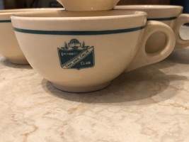 Restaurant Ware Coffee Cups University Club Oakland Ca Syracuse Iroquois Set 4 - $89.09