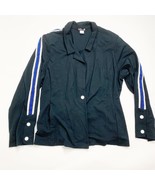 Venus Womens Black Jacket with Stripe arm Sz 22 *Flawed - Read Description* - $207.71 MXN
