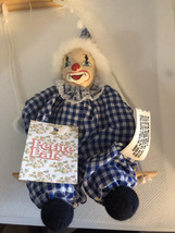 Marionette Clown String Puppet Doll Clown On Swing - £8.43 GBP