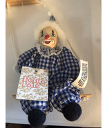 Marionette Clown String Puppet Doll Clown On Swing - £8.17 GBP