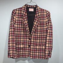 Pendleton Women&#39;s 100% Virgin Wool Tartan Plaid Vintage Blazer Size 10 Petite - £36.75 GBP