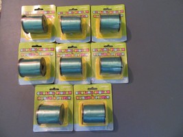Lot of 8 Brand New Curling Ribbon party supplies blue 800 yards - £6.25 GBP