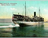 Ss Indianapolis Passeggeri Steamer TACOMA Washington Wa 1909 DB Cartolin... - $11.22