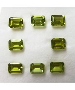 Natural Peridot Octagon Step Cut 8X6mm Parrot Green Color VVS Clarity Lo... - £37.09 GBP