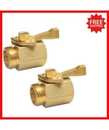 Easy-Use 2 Pack Solid Brass Garden Hose Valves with Ergonomic Design &amp; W... - $501.85 MXN