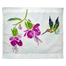 Betsy Drake Purple Hummingbird Outdoor Wall Hanging 24x30 - £38.93 GBP