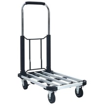 vidaXL Foldable Transport Trolley 330.7 lb Aluminum Silver - $121.84
