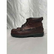 Vintage American Eagle Brown Leather Boots Moc Toe Women’s Size 6 M - £23.98 GBP