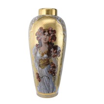 c1910 33cm Hand Painted Royal Vienna Style Art Nouveau Period and style ... - $1,231.81