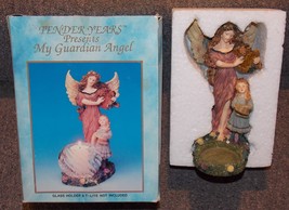 Vintage 1995 Tender Years My Guardian Angel Candle Holder With The Box - £36.07 GBP