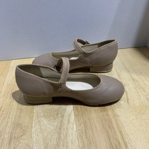 Capezio TeleTone Tap Shoe Buckle Dance 3800 Tan Size 6M - $22.58