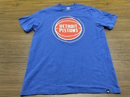 Detroit Pistons Men’s Blue NBA Basketball T-Shirt - ‘47 Brand - Large - £15.95 GBP